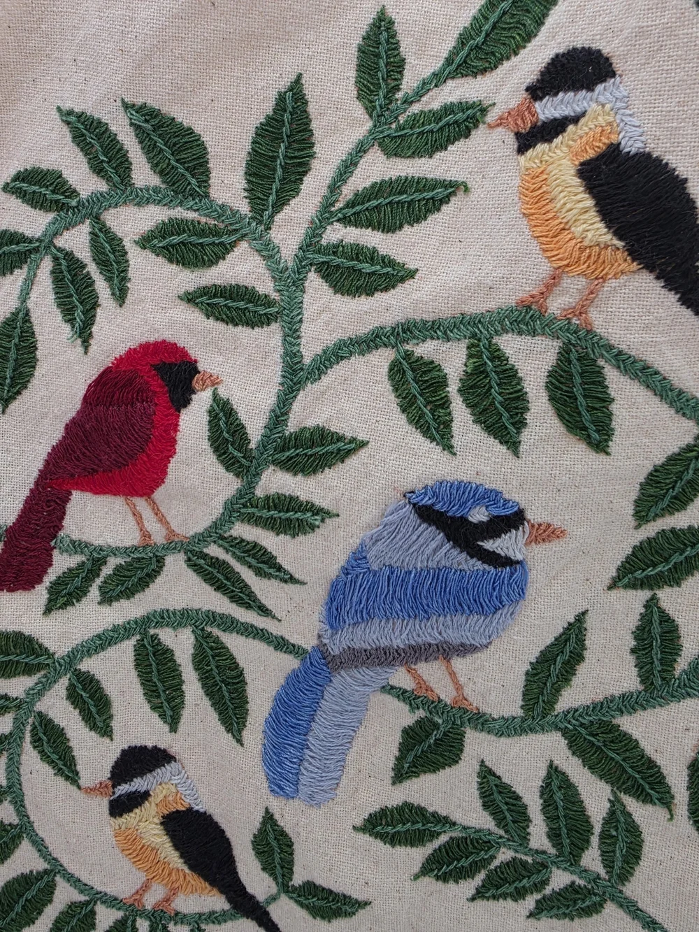 N/A 🌿 hand‑embroidered